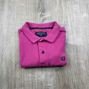 Henri Lloyd Pink Collared Polo Shirt Mens Size Small